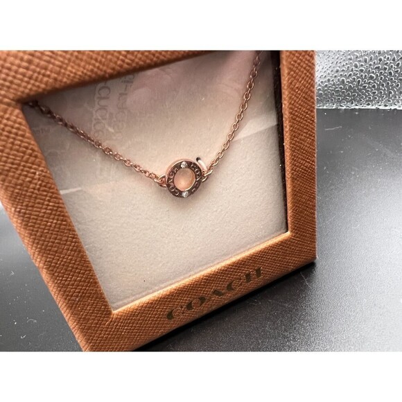 Coach Rose Gold Open Circle Pendant - Picture 5 of 8